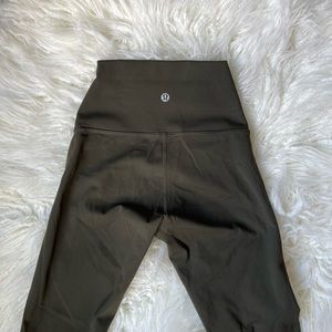 Lululemon Wunder Under High Rise Leggings 28” Dark Olive